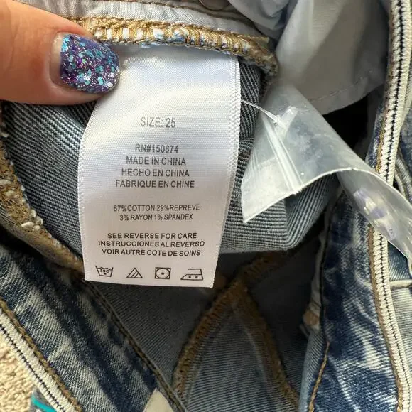 WLab Denim Maxi Skirt size 25 - Picture 5 of 5